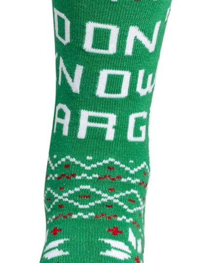 Agent Todd and Margo Christmas Vacation Green Unisex Socks