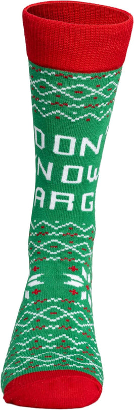 Agent Todd and Margo Christmas Vacation Green Unisex Socks