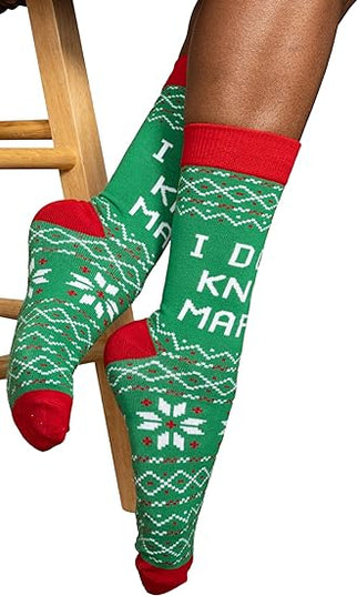 Agent Todd and Margo Christmas Vacation Green Unisex Socks