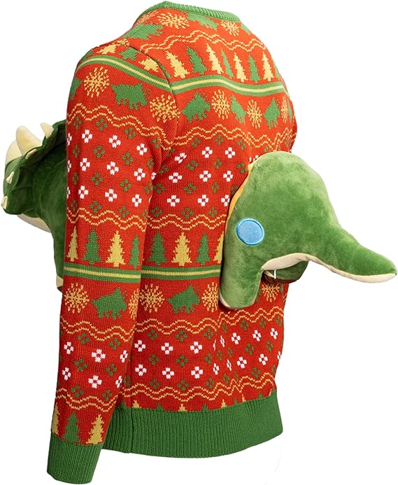 3D Triceratops Dinosaur Ugly Sweater