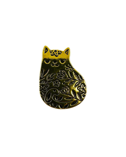 Brooch - Golden Cat II | Family Pajama Accessories