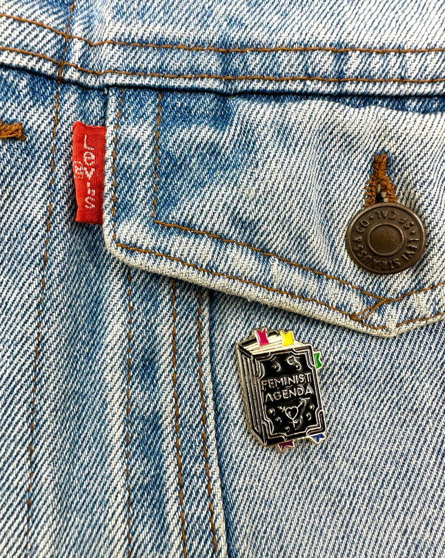 Feminist Agenda Pin Badge | Tags: Accessories