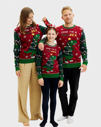 Tree-REX Christmas Sweater for Men