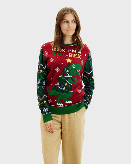 Tree-REX Christmas Sweater for Women