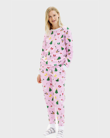 Pinkish Christmas Pajamas for Women - Year-Round Comfort