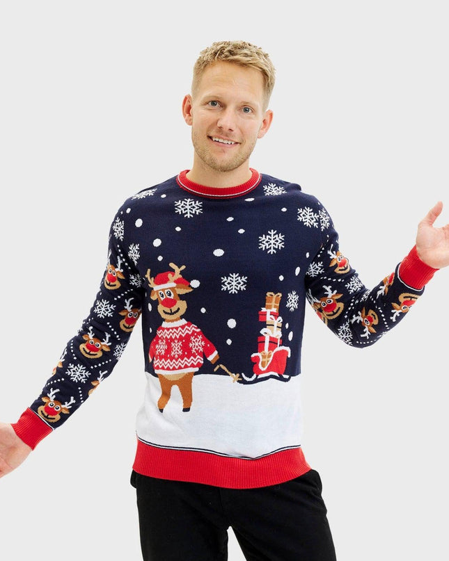 Bringing Christmas Gifts Sweater - Men
