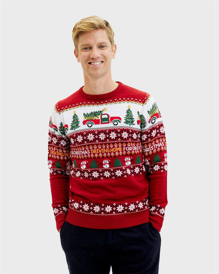 Driving Home for Christmas Sweater for Men - Trine Collection