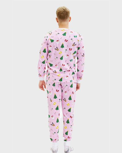 Pinkish Christmas Pajamas for Men - All-Year Comfort