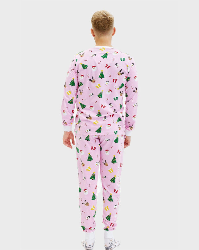 Pinkish Christmas Pajamas for Men - All-Year Comfort