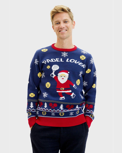 Santa's Padel Club Sweater for Men - Trine Collection