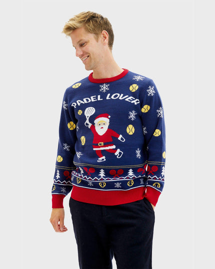 Santa's Padel Club Sweater for Men - Trine Collection