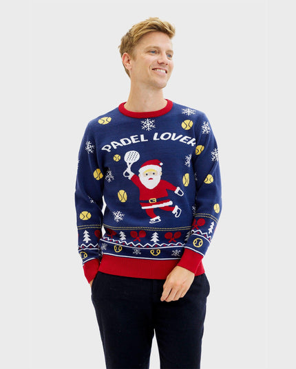 Santa's Padel Club Sweater for Men - Trine Collection