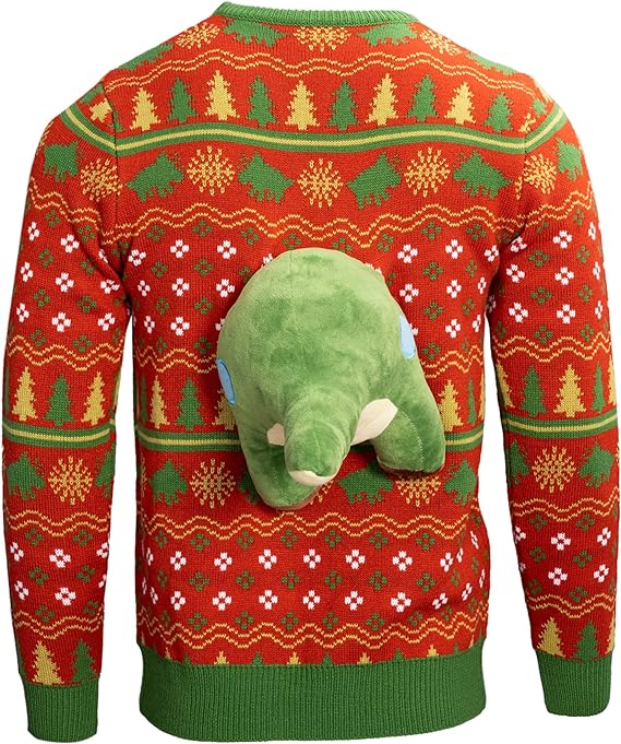 3D Triceratops Dinosaur Ugly Sweater
