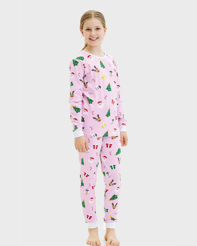 Pinkish Christmas Pajamas for Kids - Year-Round Comfort