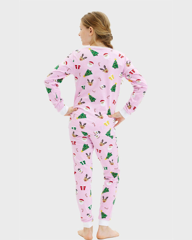 Pinkish Christmas Pajamas for Kids - All-Year Comfort