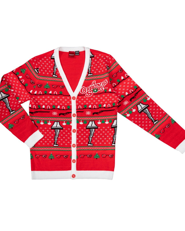 A Christmas Story Leg Lamp Button Up Cardigan