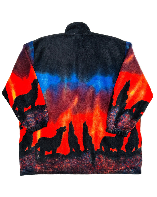 Vintage Sweater - Fiery Wolves | Christmas Apparel