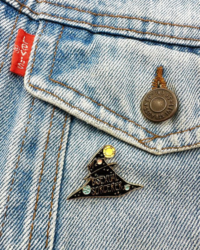 Bisexual Sorcerer Pin - Inclusive Accessory for Proud Wizards