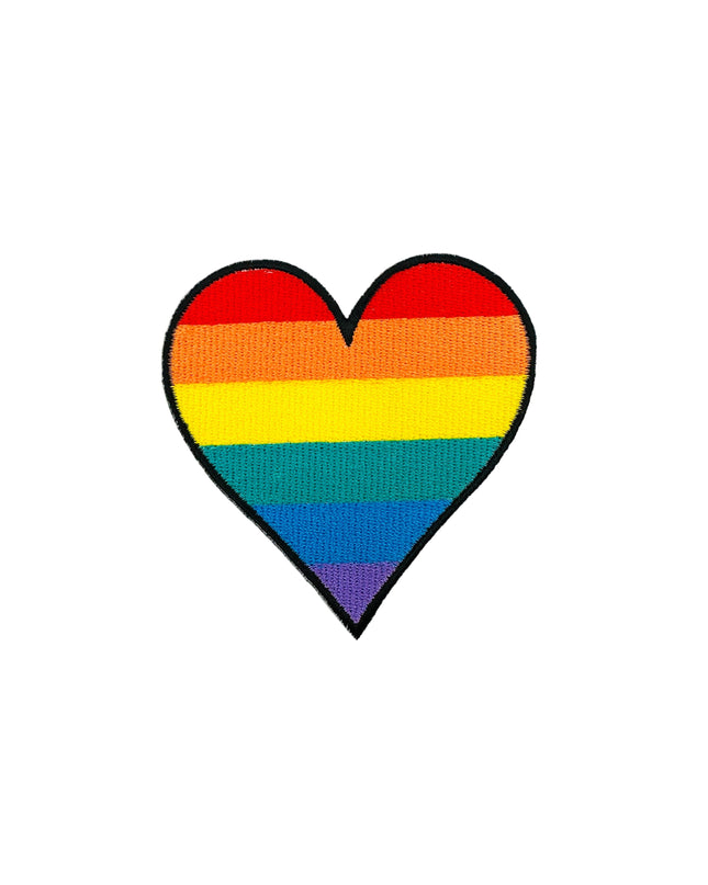 Pride Heart Iron-On Patch