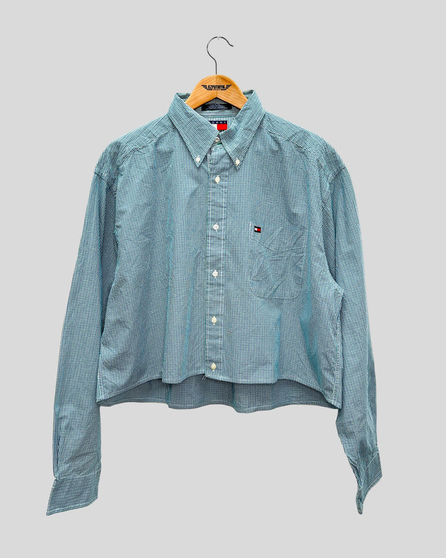 Vintage Reworked Shirt - Checked Crop II