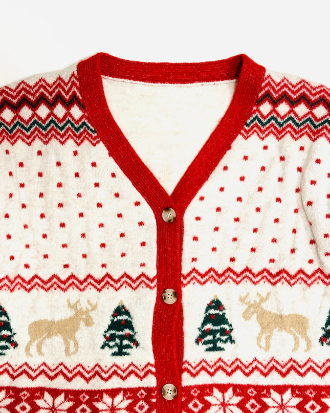 Vintage Christmas Sweater - Cozy Cardigan | Tags: Christmas