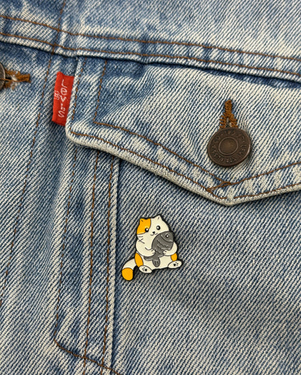 Fish Cat II Pin - Fun Accessory for Cat Lovers