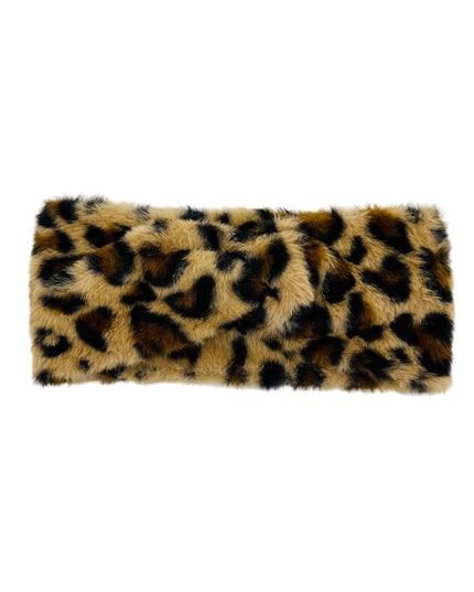 Faux Fur Headband - Leopard | Light Brown | Women’s Accessories