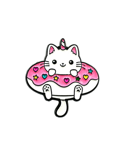 Donut Unicorn Cat Enamel Pin Badge