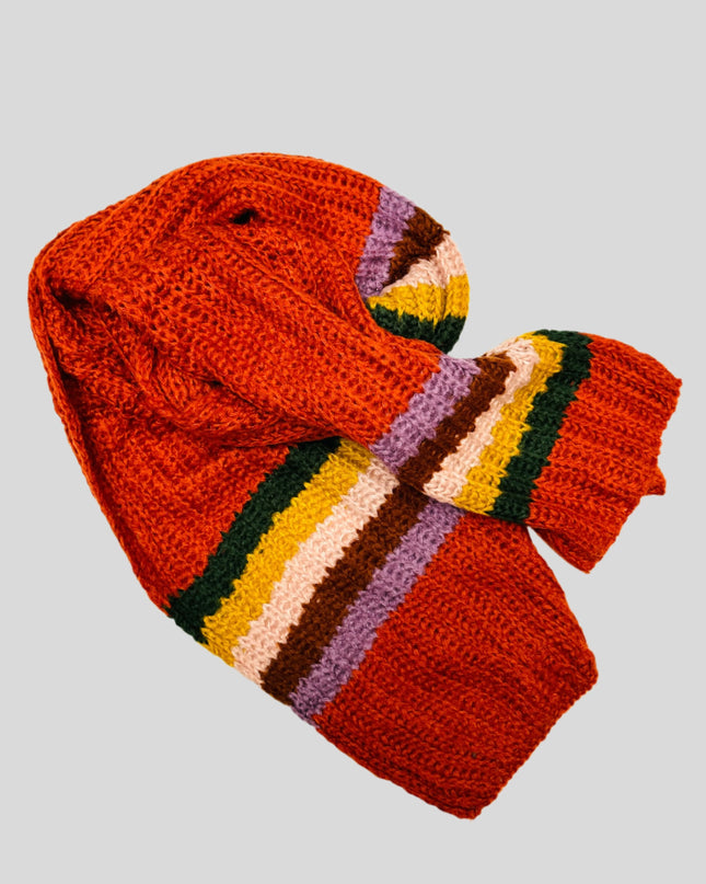 Knitted Rust Scarf Accessories for All