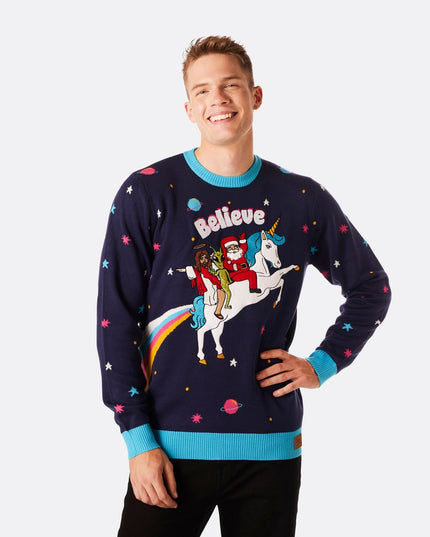 Men's Believe Christmas Sweater