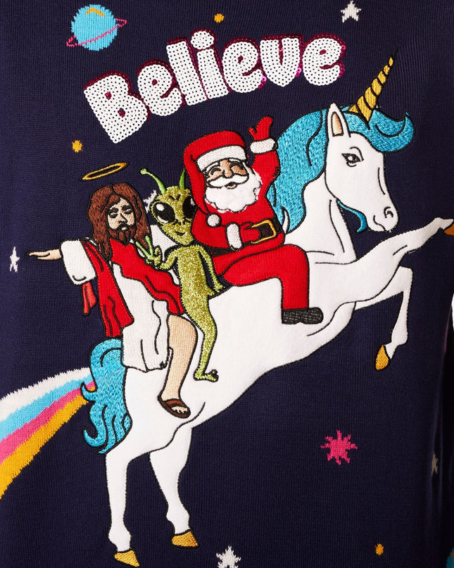 Men's Believe Christmas Sweater