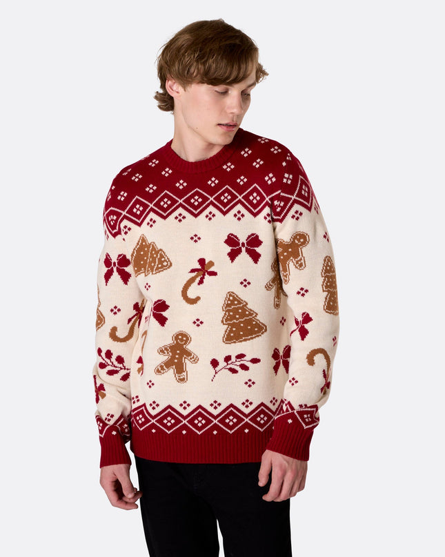 Men's Gingerbread Christmas Sweater