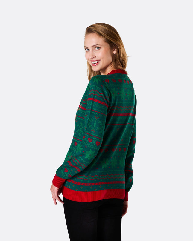 Women's Brewdolph Christmas Sweater for a Playful Twist