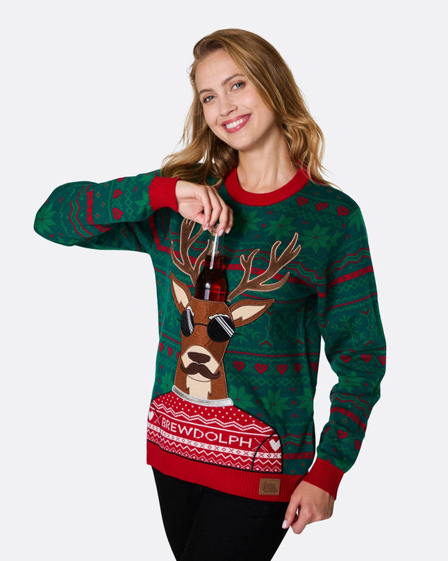 Women's Brewdolph Christmas Sweater