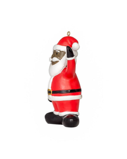 Black Santa Christmas Tree Ornament