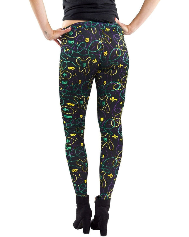 Black Beaded Leggings