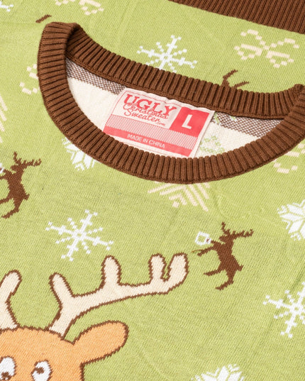 Blitzen Drunk Funny Adult Ugly Christmas Sweater