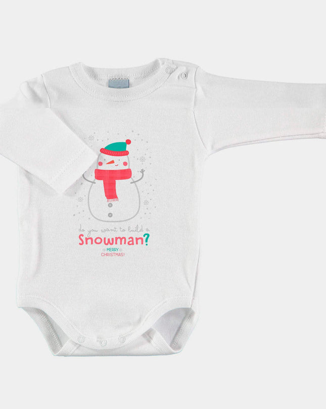 Snowman Design Christmas Bodysuit for Infants