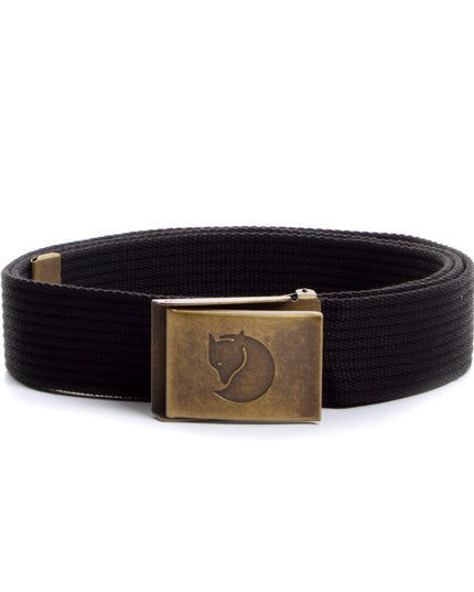 Sleek Black Brass Belt