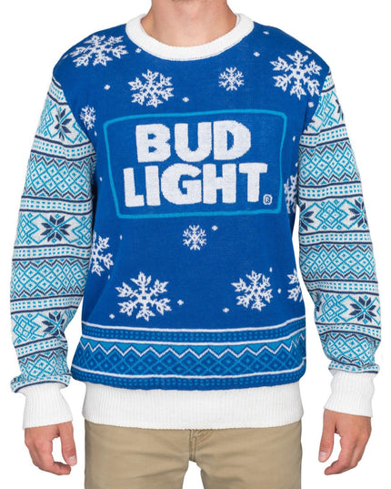 Bud Light Beer Logo Ugly Christmas Sweater