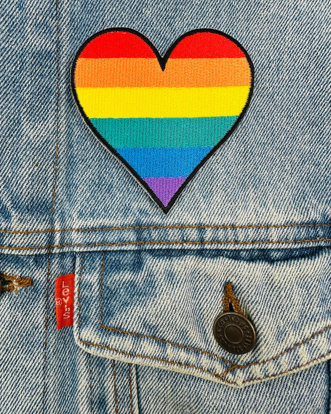 Pride Heart Iron-On Patch