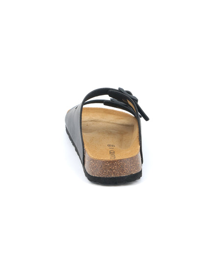 Grünlandin mustat kaksoisremmimiehen tossut