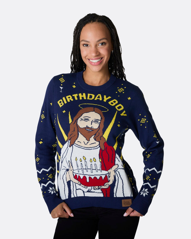 Women's Birthday Boy Christmas Sweater