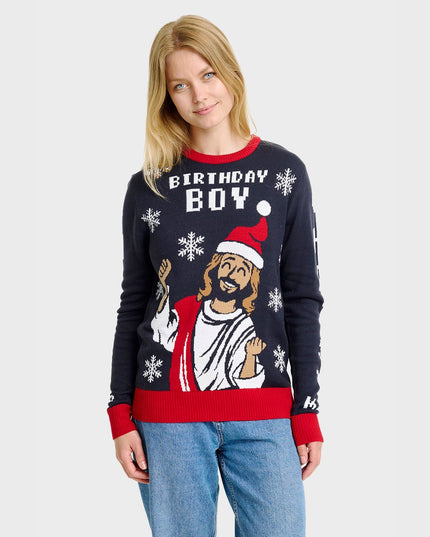 Birthday Boy Christmas Sweater for Women