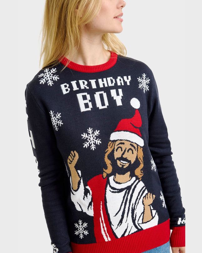 Birthday Boy Christmas Sweater for Women