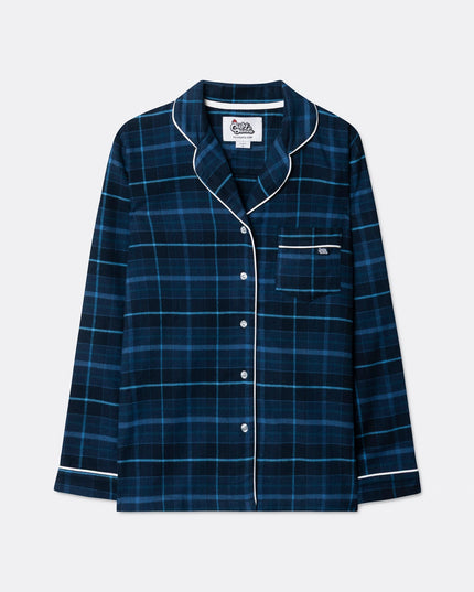 Kids' Blue Flannel Christmas Pyjamas