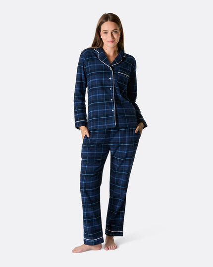 Blue Flannel Family Pyjamas