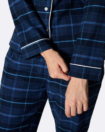 Blue Flannel Family Christmas Pajamas | Warm Holiday Sleepwear