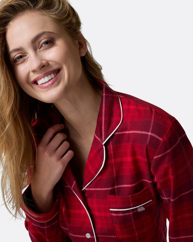 Red Flannel Christmas Pyjamas Family