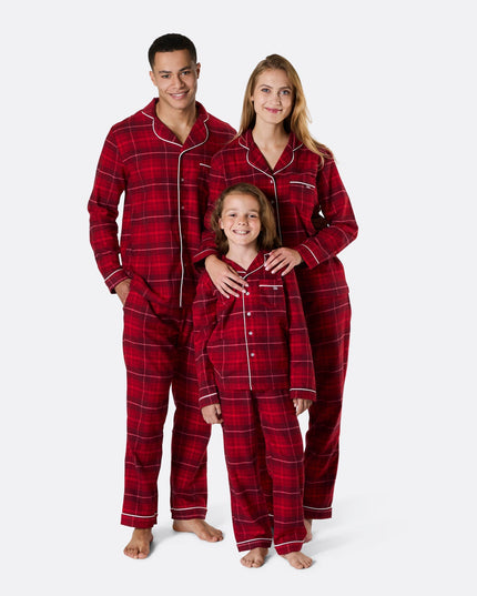 Kids' Red Flannel Christmas Pajamas